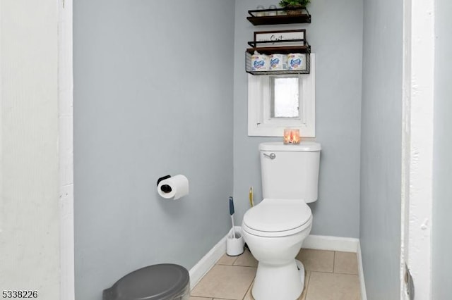 147 E Main St, Rockaway Boro, NJ 07866 - bathroom with tile patterned flooring, baseboards, and toilet