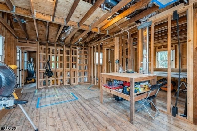 miscellaneous room featuring plenty of natural light