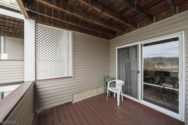 view of wooden terrace