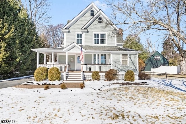 view of front facade with a porch