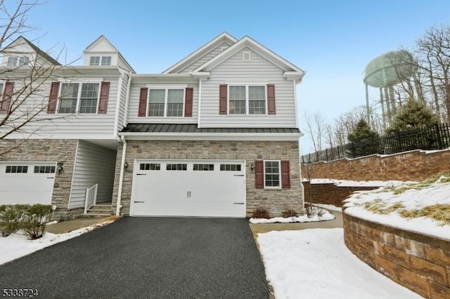 view of front of house featuring a garage