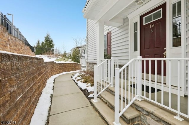 view of property entrance