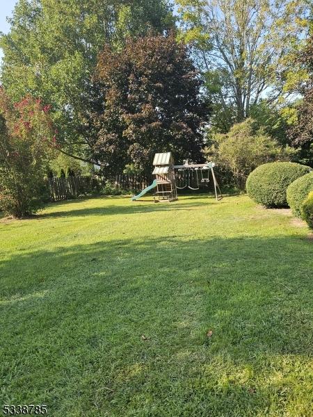 view of yard featuring a playground