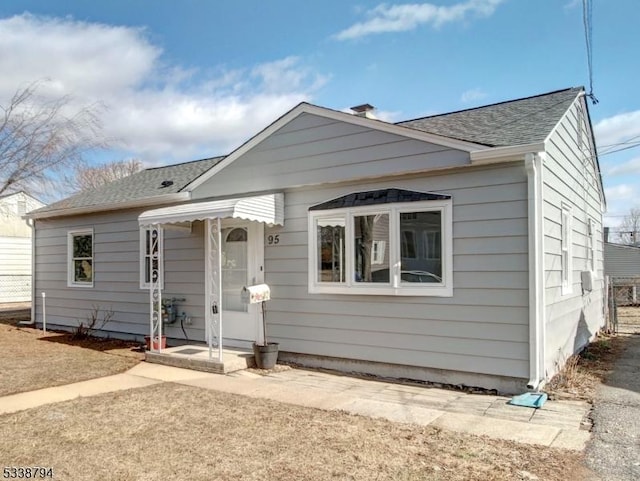 view of bungalow-style house