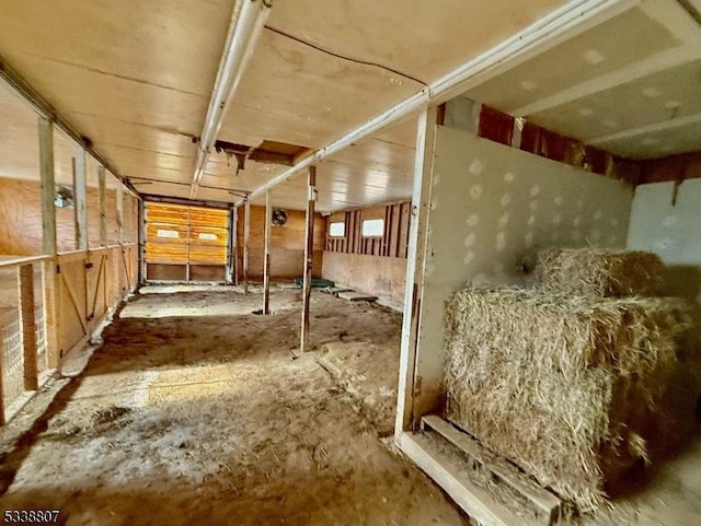 view of horse barn