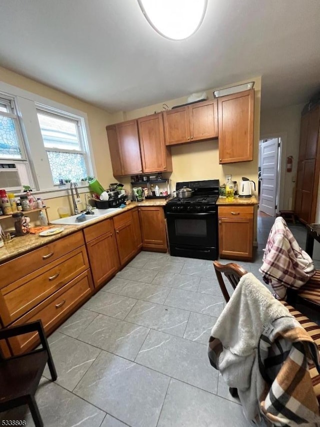 kitchen featuring gas stove