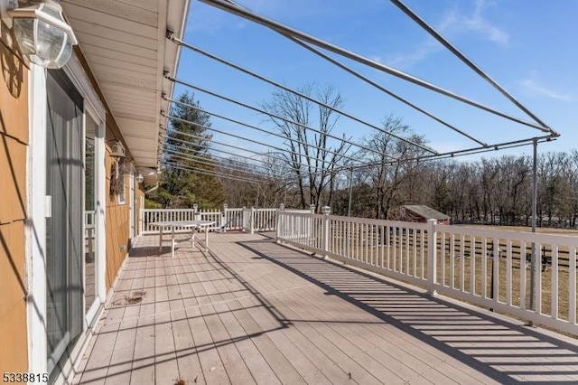 view of wooden terrace