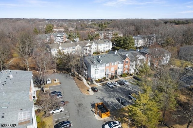 aerial view featuring a residential view