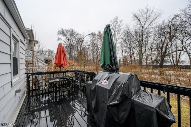 view of wooden terrace