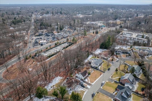 bird's eye view with a residential view