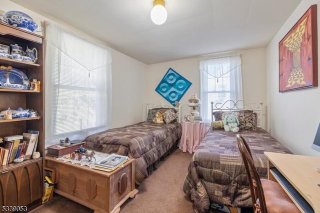 bedroom with carpet flooring