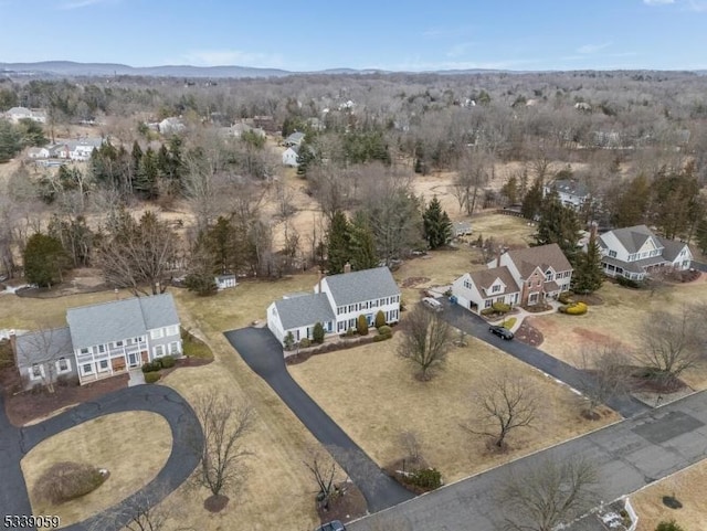 bird's eye view featuring a residential view