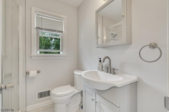 166 E Camplain Rd, Manville Boro, NJ 08835 - bathroom with toilet, vanity, and baseboards