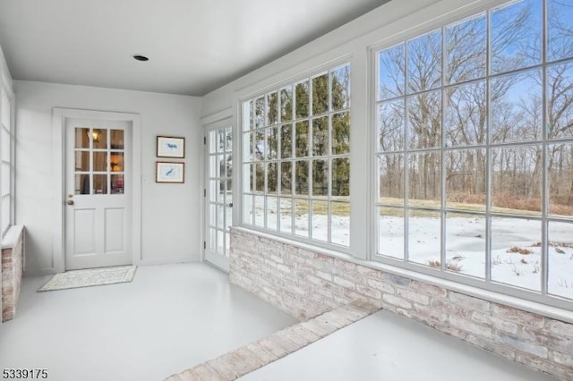 view of sunroom / solarium