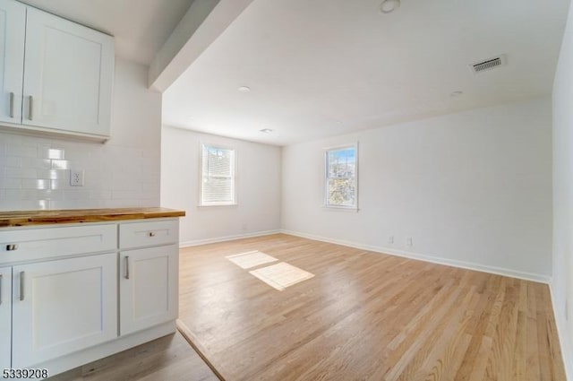 interior space with light wood-type flooring