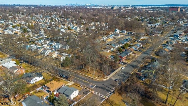 aerial view featuring a residential view