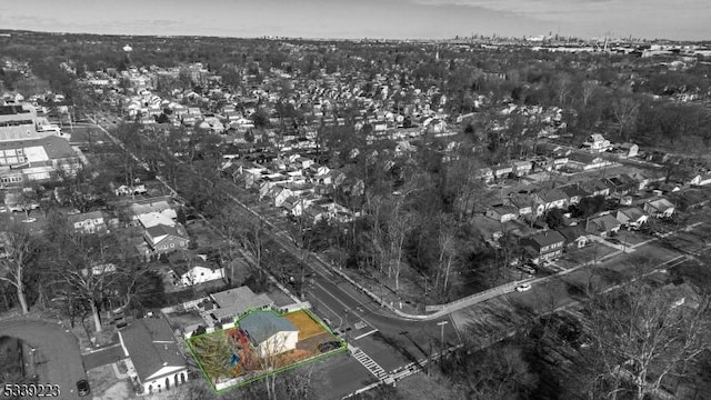 bird's eye view with a residential view