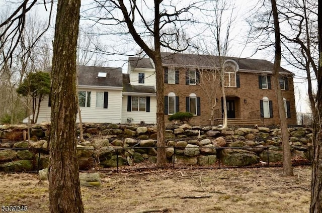 view of colonial home