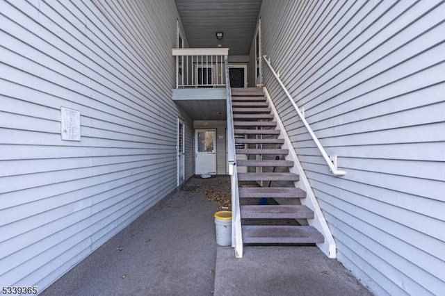 view of stairway