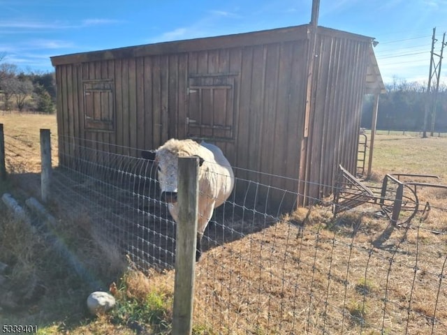 view of horse barn