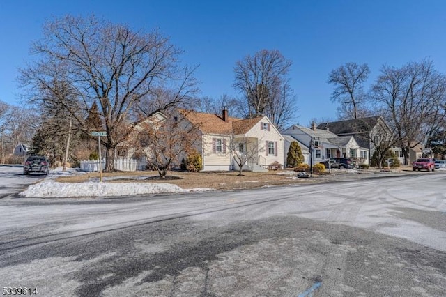 view of street featuring a residential view