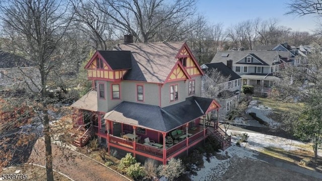 birds eye view of property