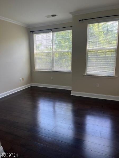 5107 Sanctuary Blvd Unit 5107, Riverdale Boro, NJ 07457 - empty room with ornamental molding and dark wood-style flooring