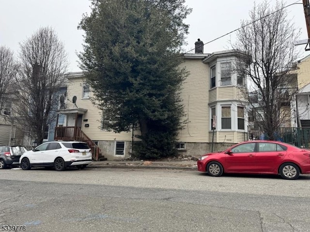 exterior space with a chimney