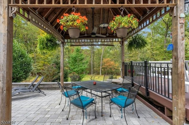 view of patio / terrace featuring outdoor dining area