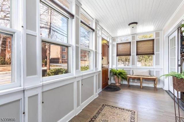 sunroom / solarium featuring plenty of natural light