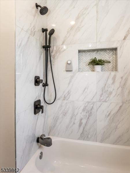 full bathroom featuring bathtub / shower combination