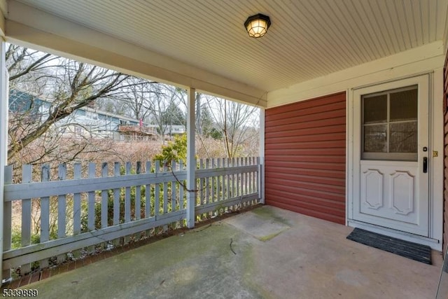 view of patio / terrace featuring a porch