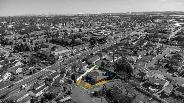 birds eye view of property featuring a residential view