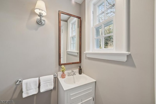 bathroom featuring vanity