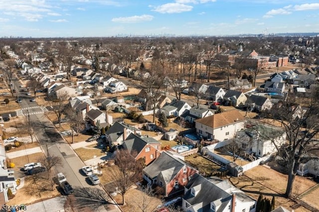 aerial view featuring a residential view