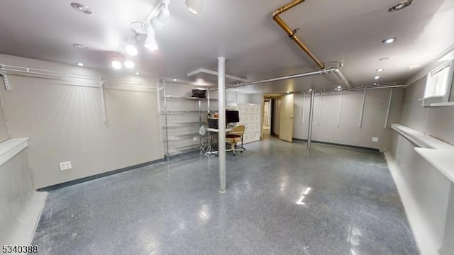 view of basement