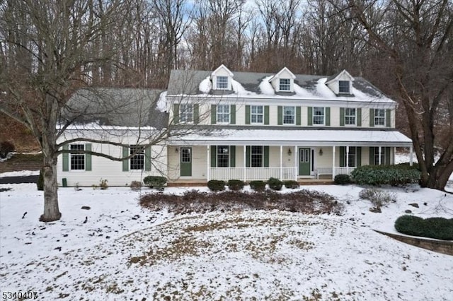 view of front of house featuring covered porch