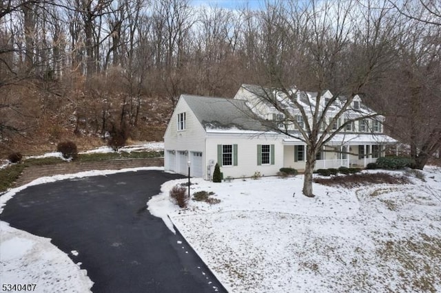 view of front facade featuring a garage and driveway