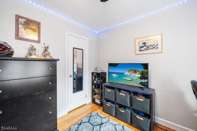 interior space with light wood-style flooring