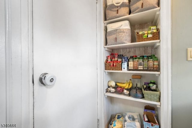 view of pantry