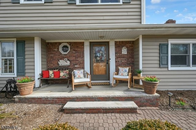 property entrance with a porch