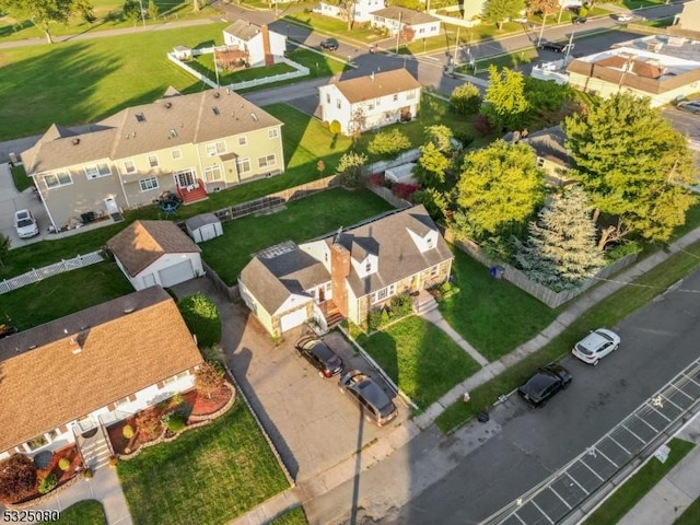 bird's eye view featuring a residential view