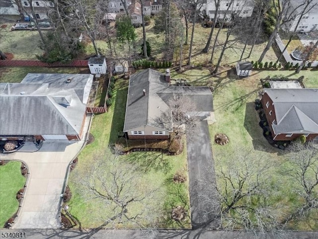 birds eye view of property