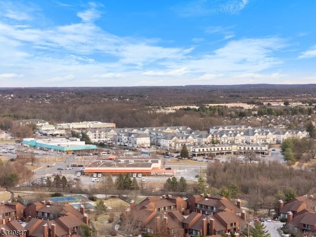 aerial view featuring a residential view