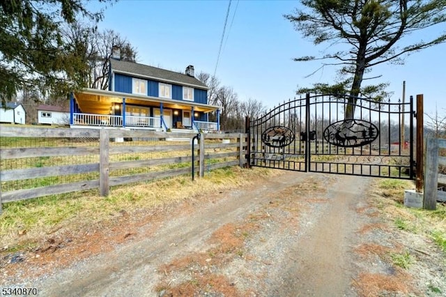 exterior space featuring fence