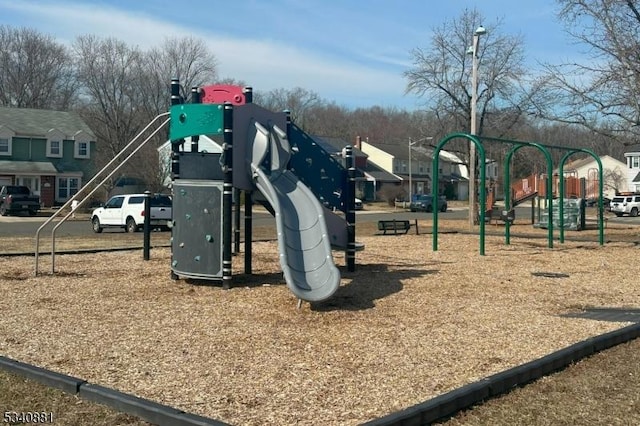 view of community jungle gym