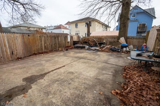 view of patio featuring a fenced backyard