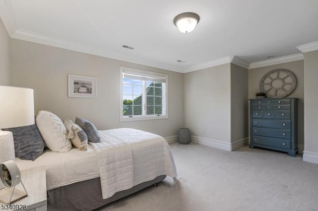 35 Geiger Ln, Warren Twp, NJ 07059 - carpeted bedroom with ornamental molding and baseboards