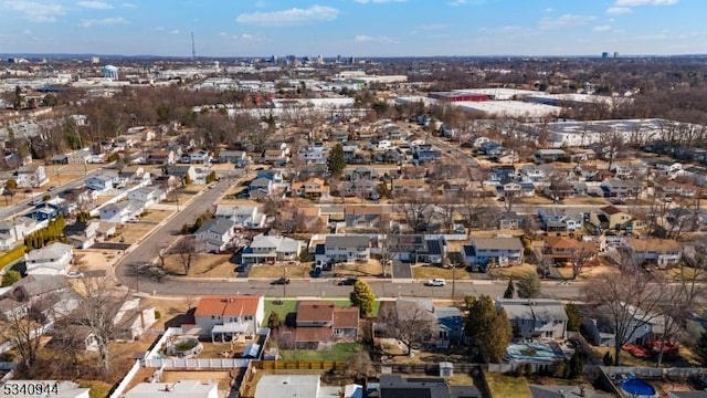 drone / aerial view featuring a residential view