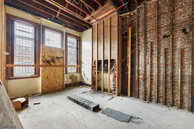 miscellaneous room featuring a wealth of natural light